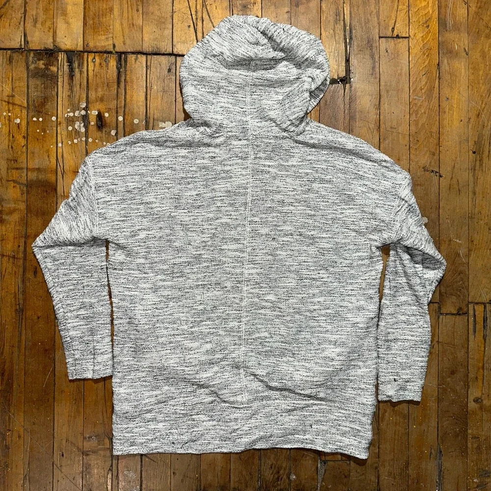 Banana Republic Hoodie Men's Small Gray Marled Knit Long Sleeve‎ Casual Pullover